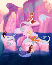 Mermaids in mermaid lagoon