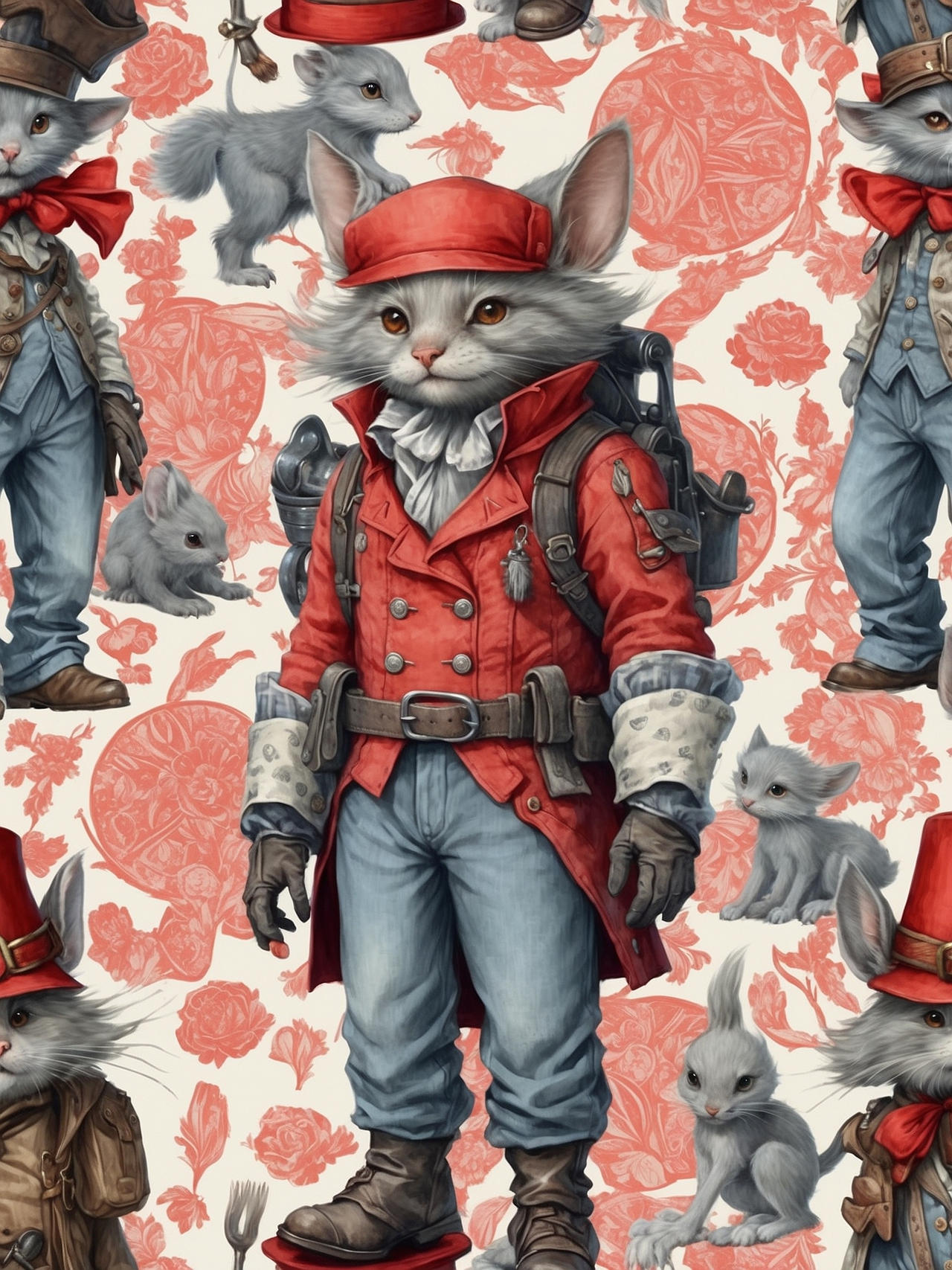 Fantasy Character - Repeating pattern for fabric by Johnnyred777 on ...