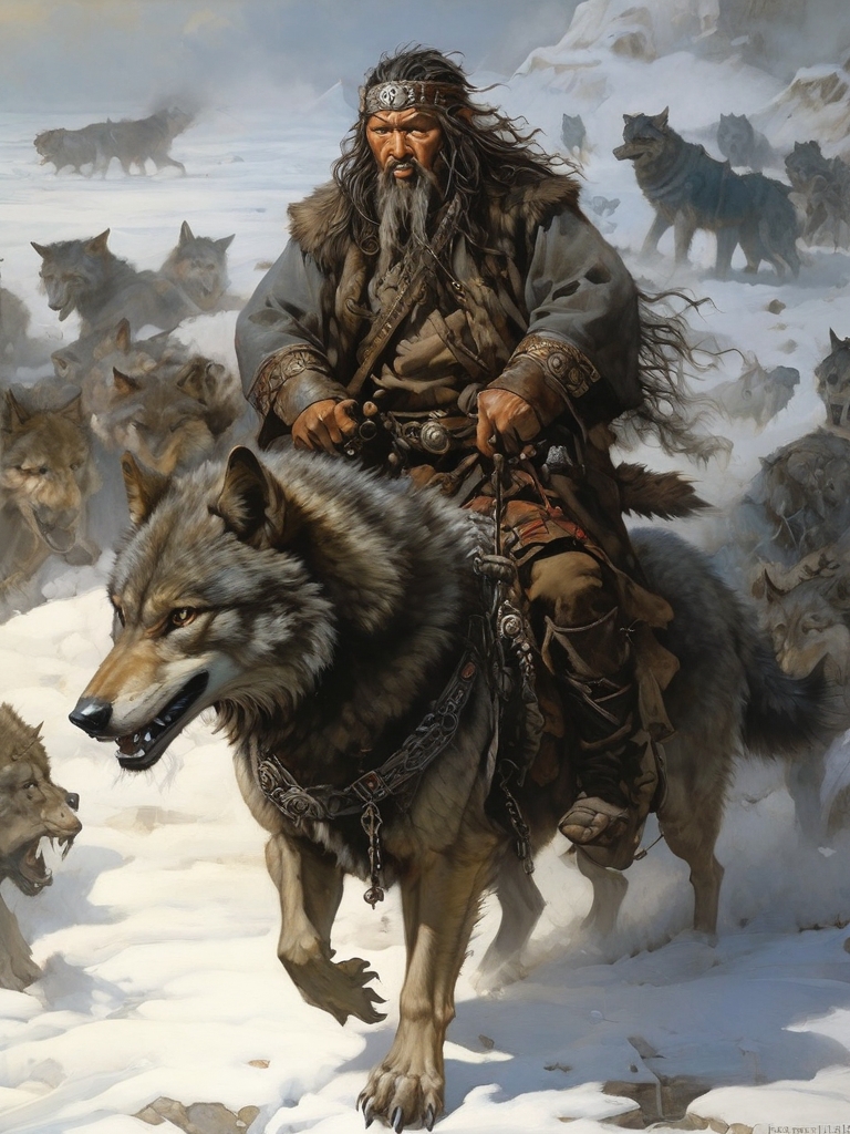 Mongol Mythology - Wolf Rider by Johnnyred777 on DeviantArt