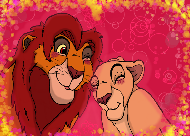 Gii Tlk: Simba and Nala!-Valentine's Day!! by GiiRalheonco on DeviantArt