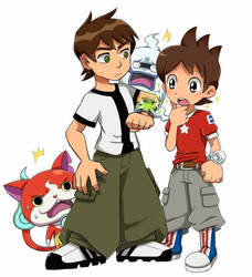 Ben 10 x Yo Kai Watch crossover