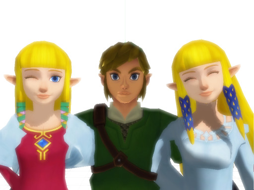 MMD Link and Zelda x2?