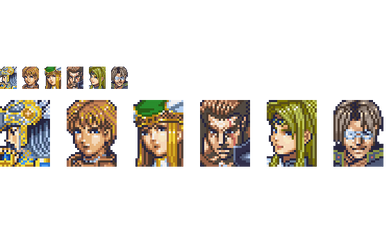 Valkyrie Profile Character Face Pixels