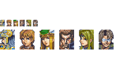 Valkyrie Profile Character Face Pixels