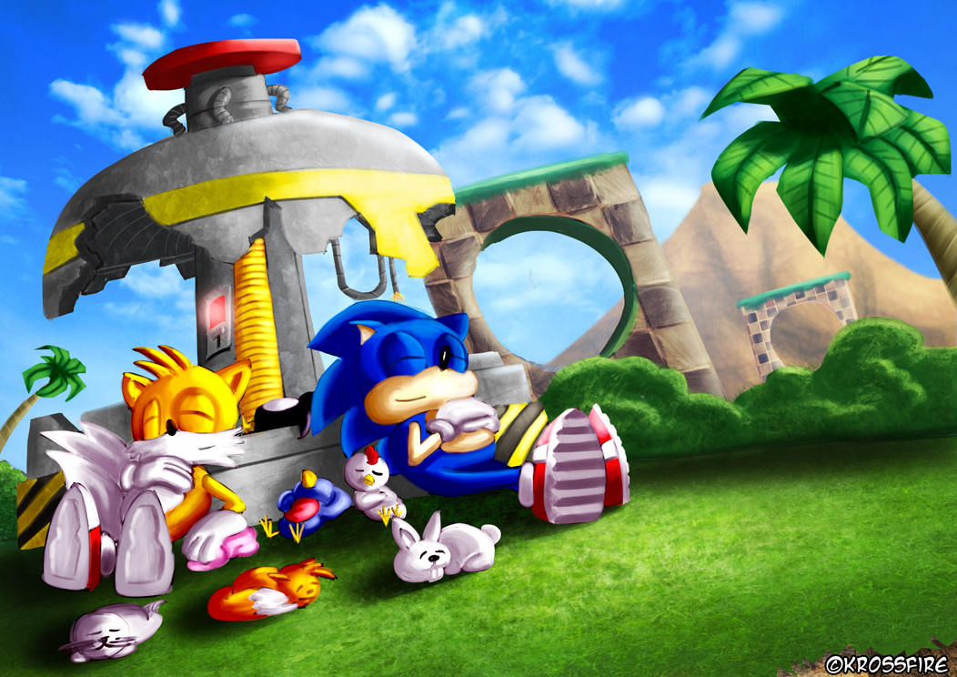 Sonic and Tails running in Green Hill Zone by L-Dawg211 on DeviantArt