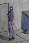 FNAF Renegade AU - Purple man (redraw) by PaigeLTS05