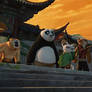 Po, Shifu and The Furious Five.