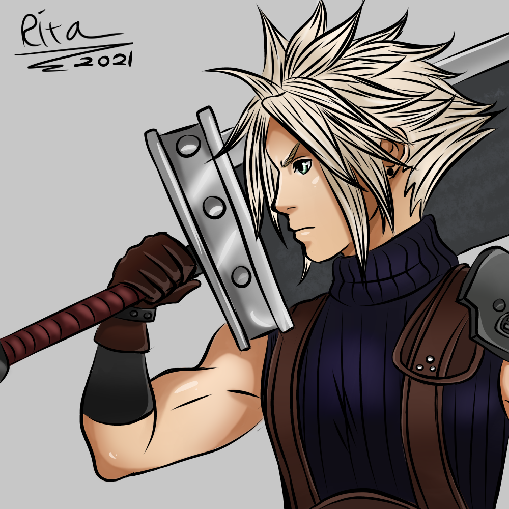 Cloud Strife - Final Fantasy 7 by MosaRita on DeviantArt