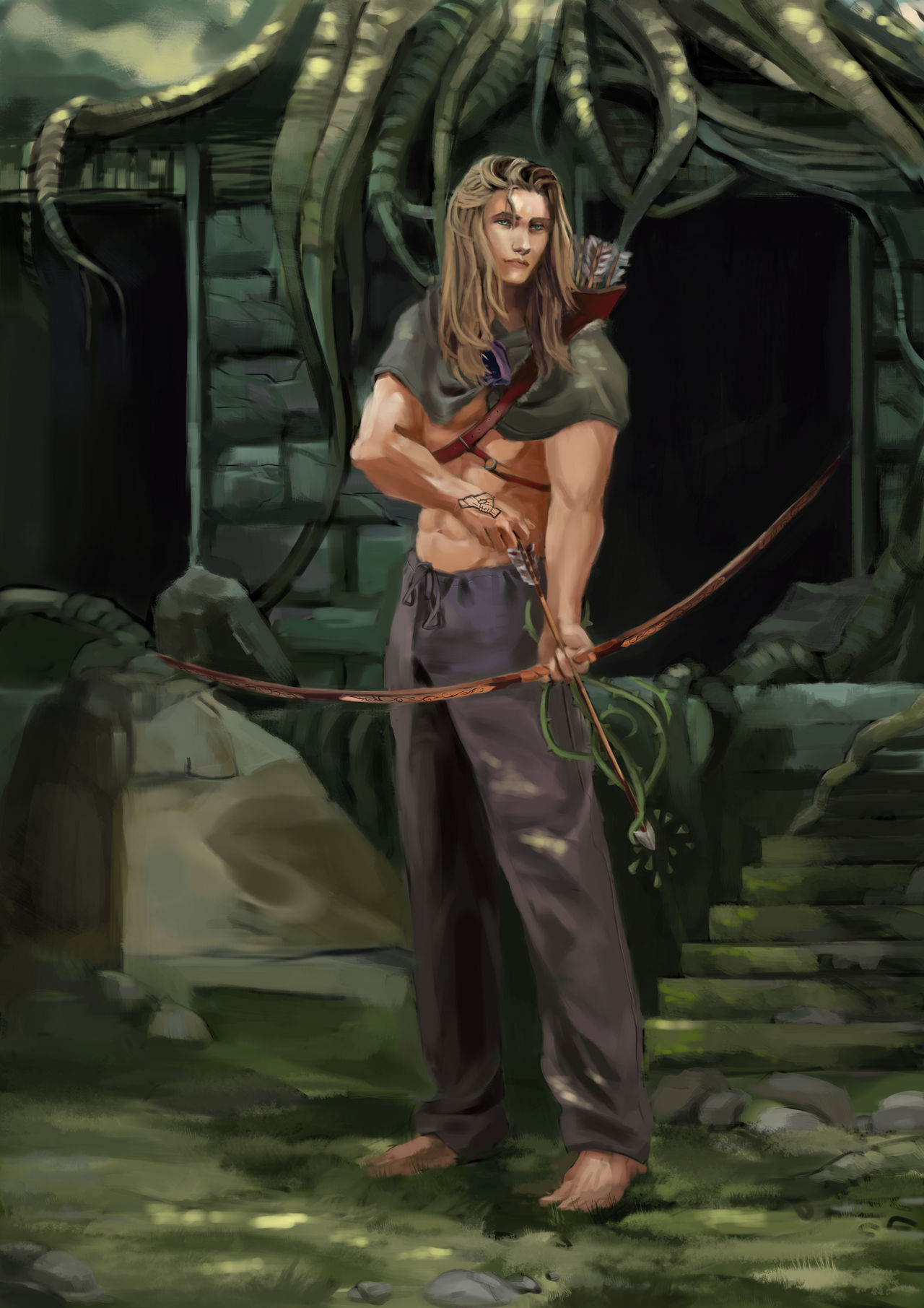 A Wood Elf Ranger by BriannaFranklin on DeviantArt