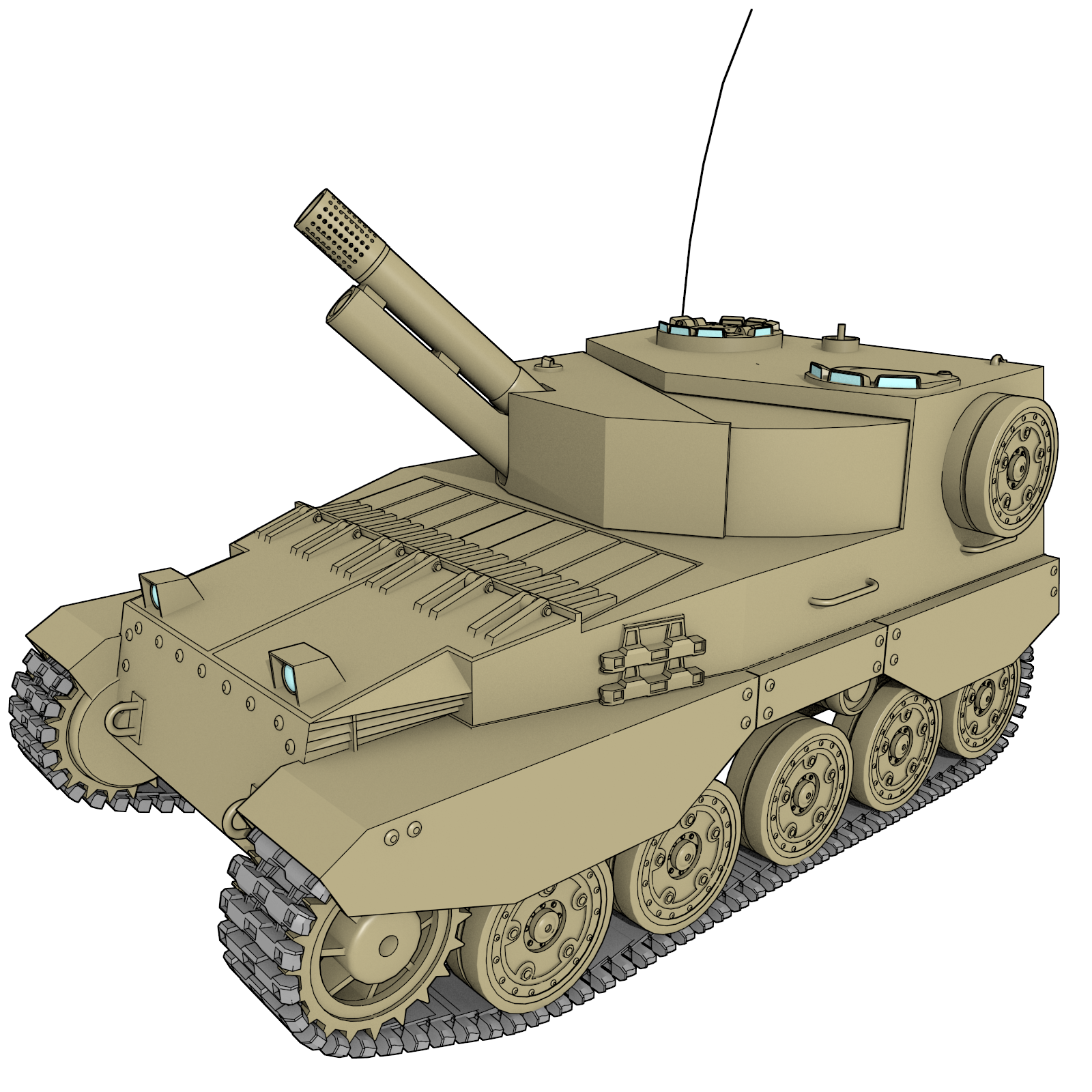 FV tank 3D model by Sleszu on DeviantArt