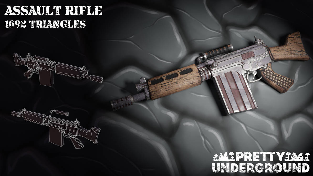 ASSAULT RIFLE(LOW POLY GAME ASSET) by Sleszu on DeviantArt