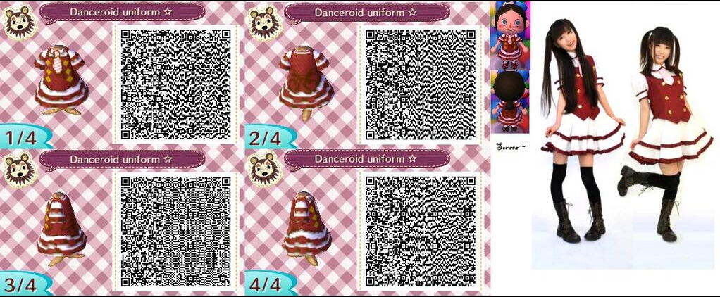 Animal Crossing New Leaf Qr Code Cafe Uniform Animal Crossing New Leaf Qr Code Cafe Uniform