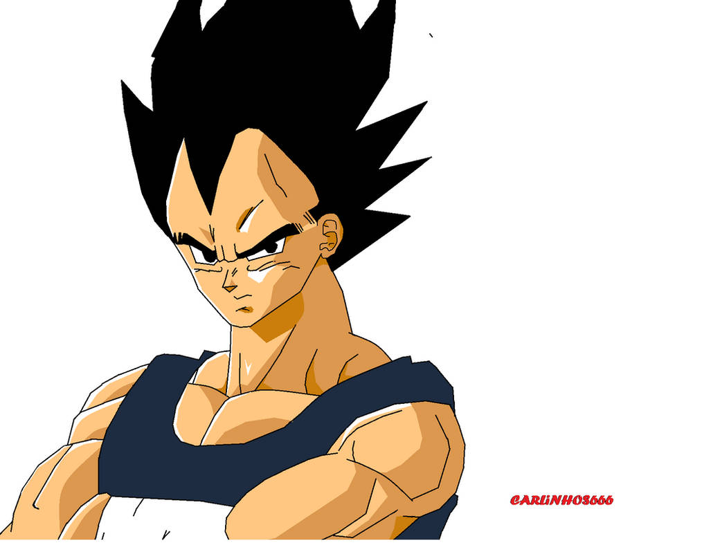 My draw of Vegeta in MS Paint by Carlinhos669 on DeviantArt