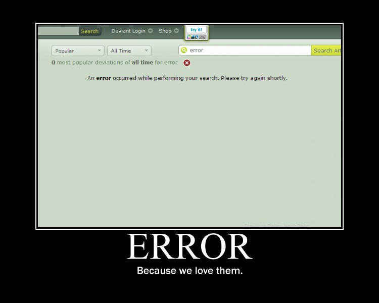 Deviantart Fail DeviantART fail by Sibernethy on DeviantArt