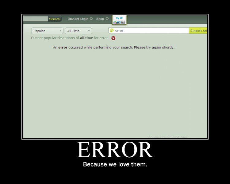 DeviantART fail by Sibernethy on DeviantArt