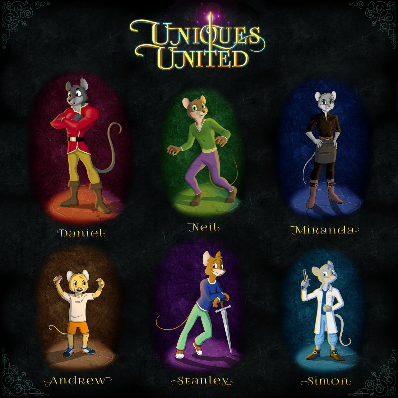 Uniques United - Meet The Characters by Sibernethy on DeviantArt
