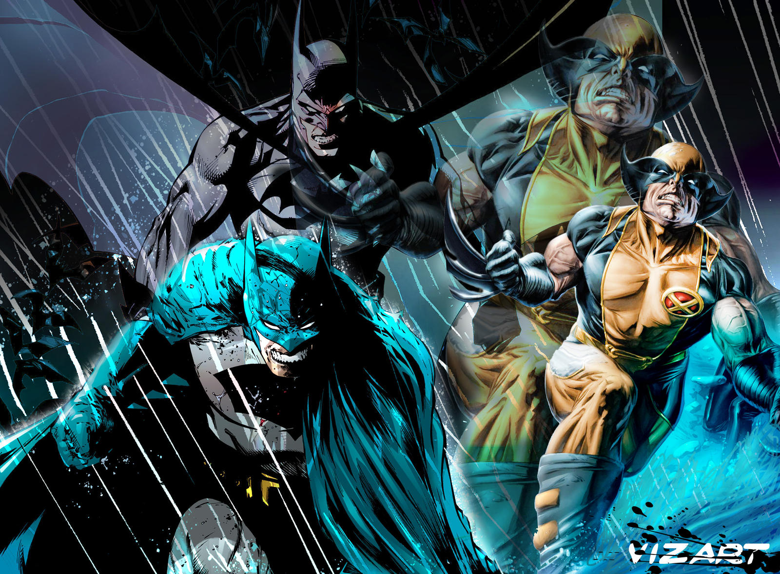 Batman-Wolverine rage by true-art96 on DeviantArt