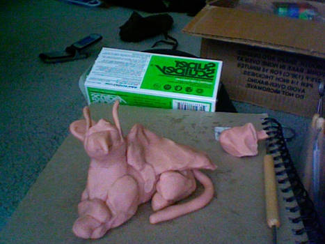 Griffin Sculpture Stage 1