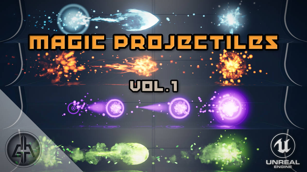 Magic Projectiles Vol.1 - Unreal Engine by GabrielAguiarProd on DeviantArt