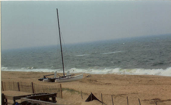 VA beach before storm