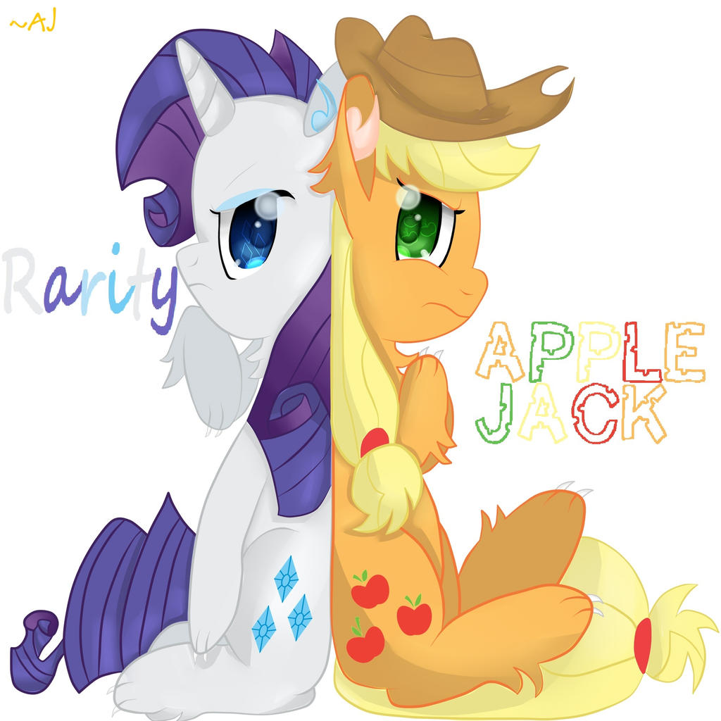 Applejack and Rarity by AppleJackS2 on DeviantArt