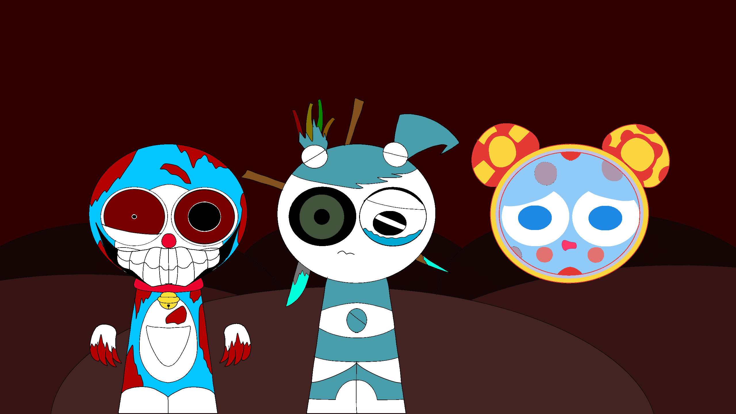 Sprunki horror pyramixed with my OC characters by sebastian7364 on ...