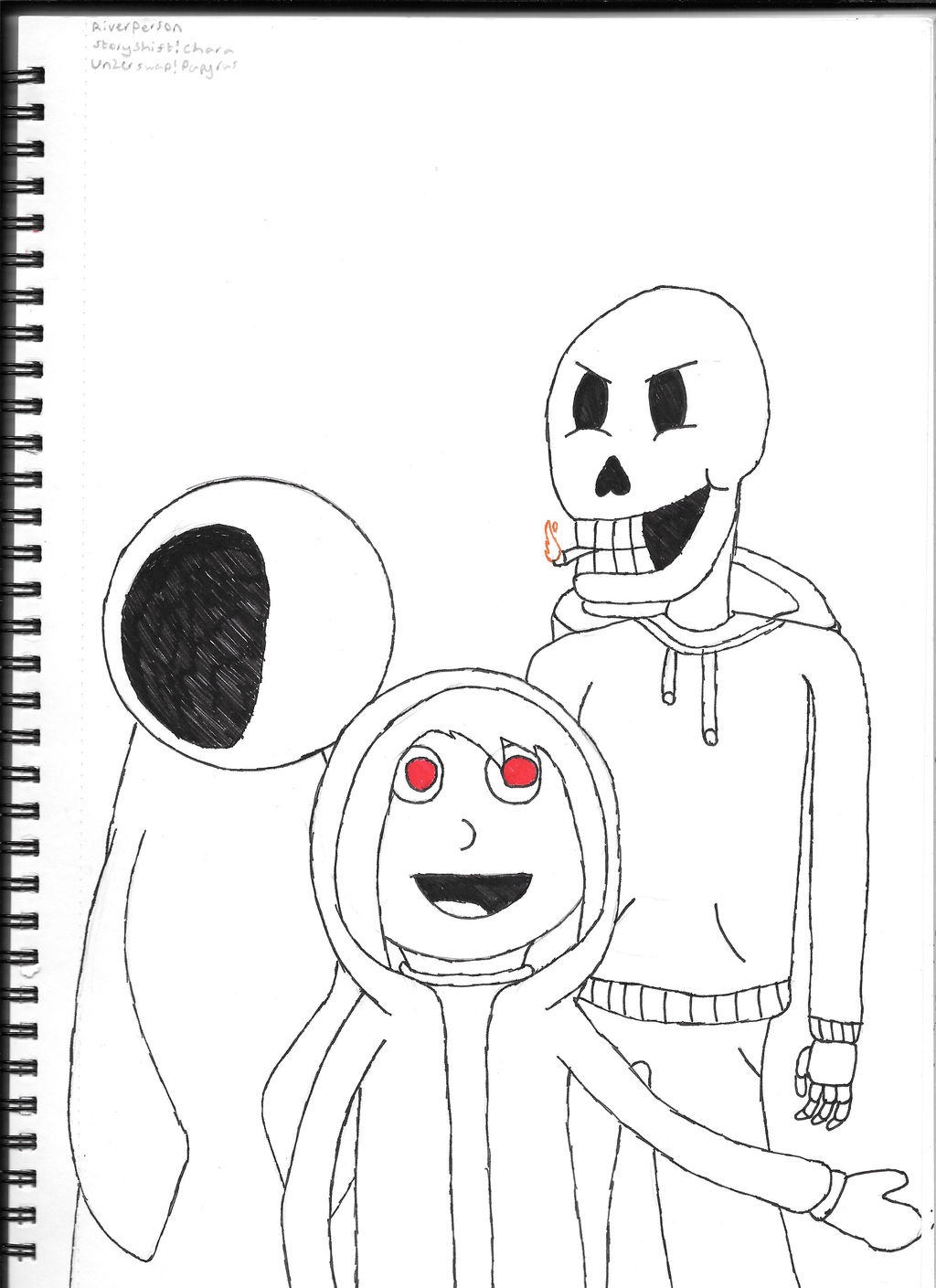 River Person, Storyshift!Chara and Underswap!Paps by Randomt14 on ...