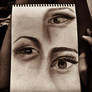 Bored like a sunday night. #draw #eyes