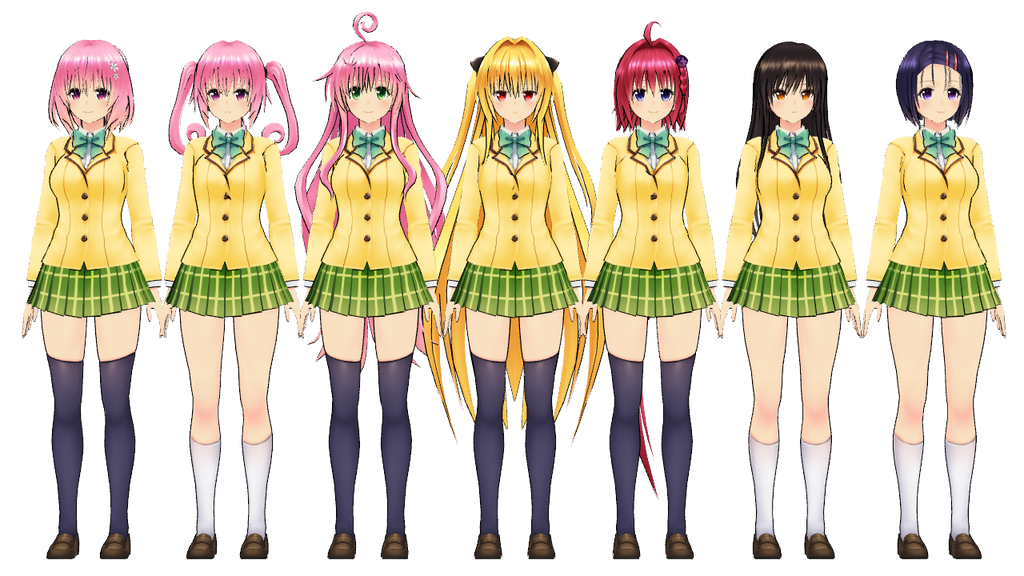 Mmd To Love Ru Uniform Characters By Ponyth1234 On Deviantart Mmd To Love Ru Uniform Characters By Ponyth1234 On Deviantart