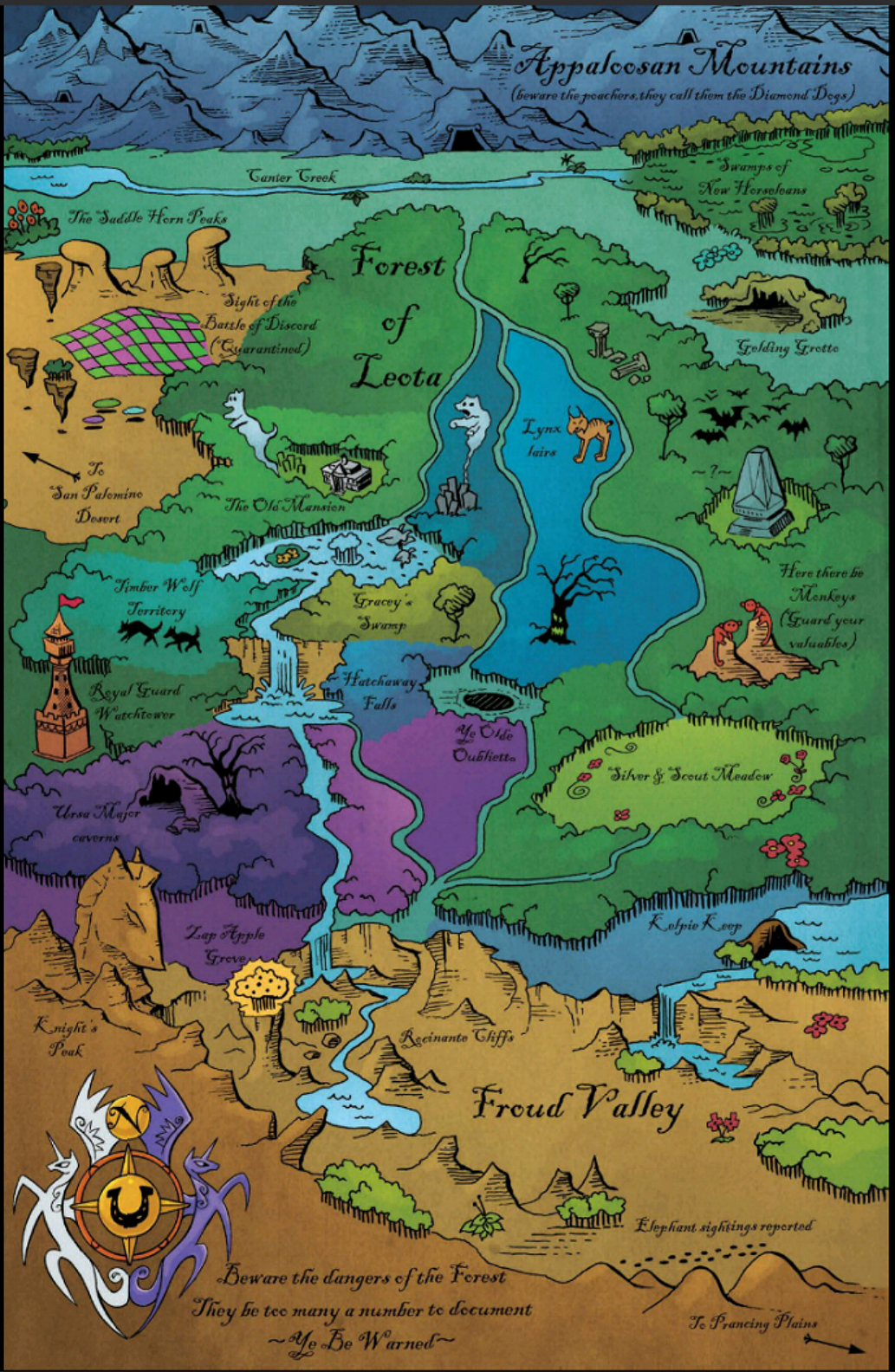 (Official) Map of the forest.