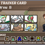 Drew B Trainer Card.