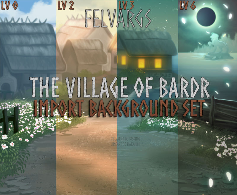 Import Background Set: The Village of Bardr by Kissing