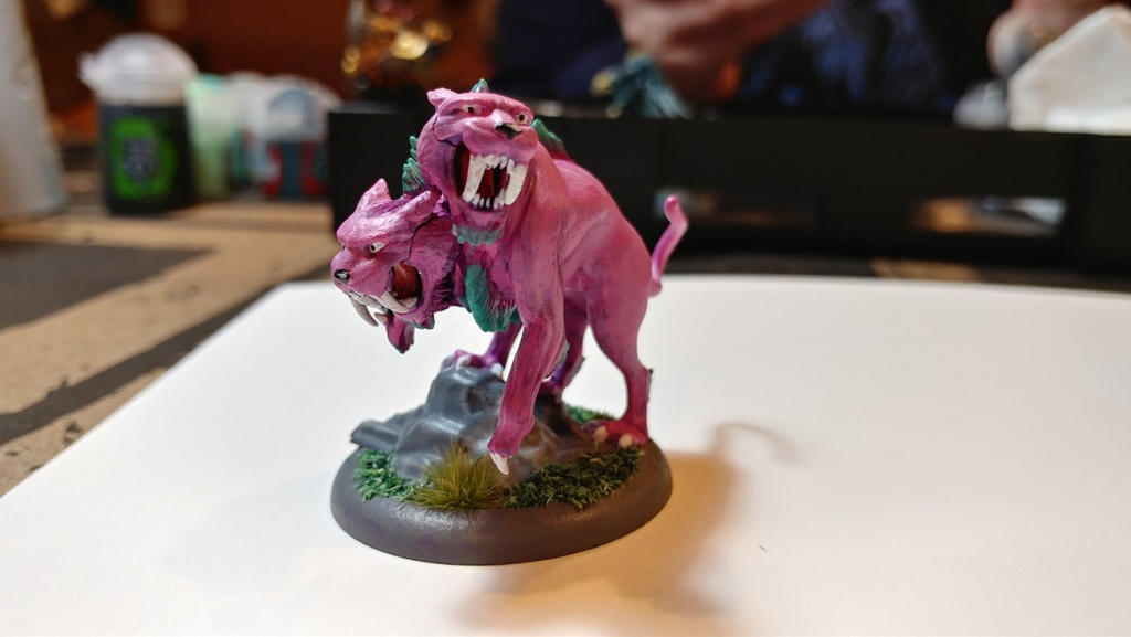 Miniature: Pink Sabertooth Cerberus 03 by Braxia on DeviantArt