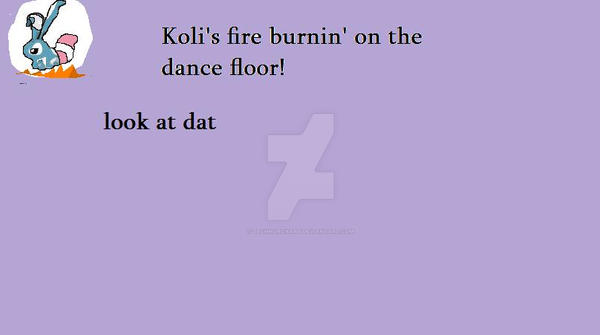 Koli Fire Burning On The Dance Floor By Technoroxart On Deviantart