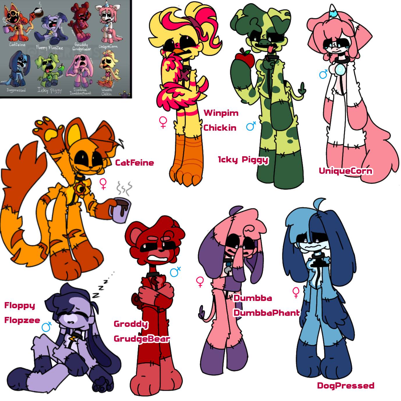 The Frowning Critters AU (read desc for more info) by JujuLittleBoss12