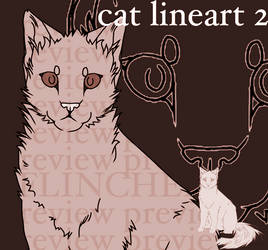 CAT LINEART 2