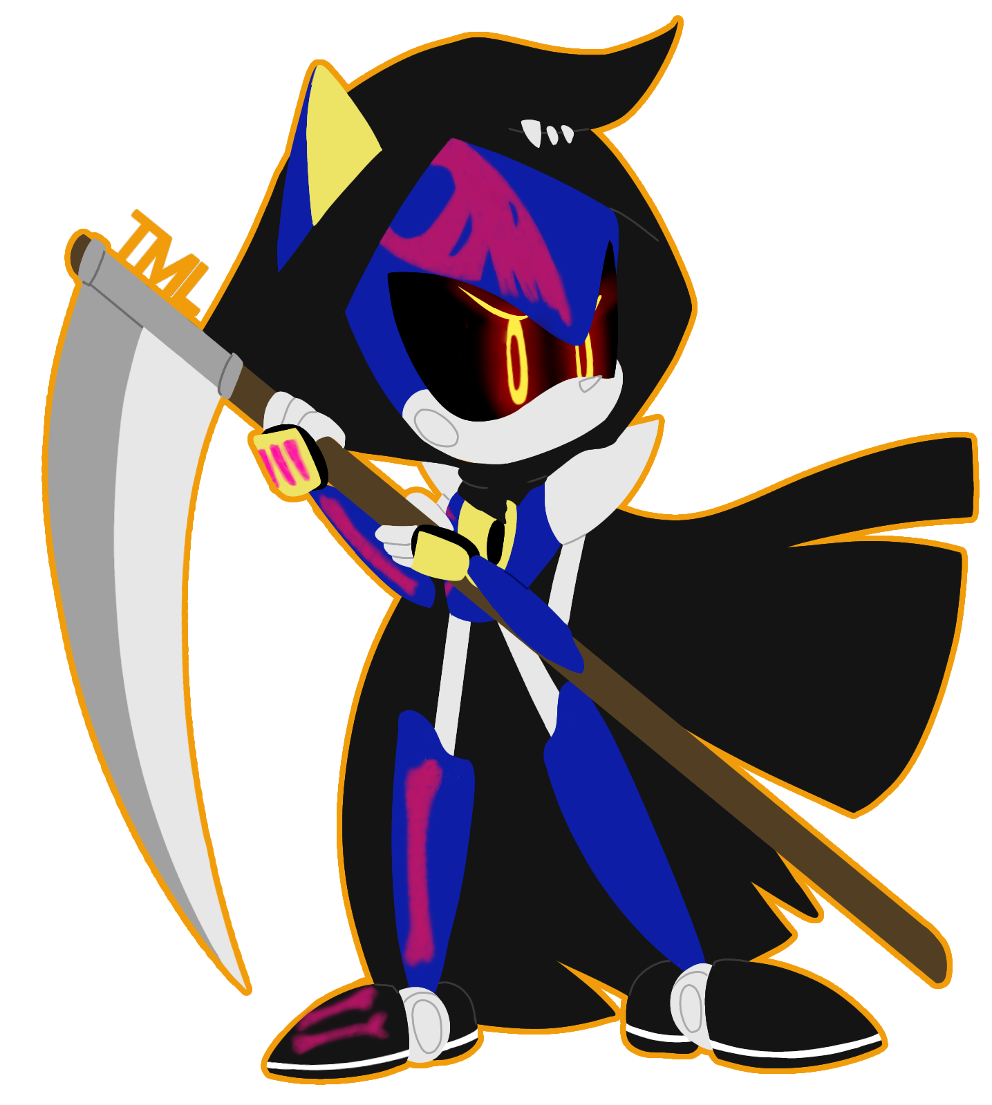Reaper Metal Sonic Halloween 2022 - Sonic - Fanart by