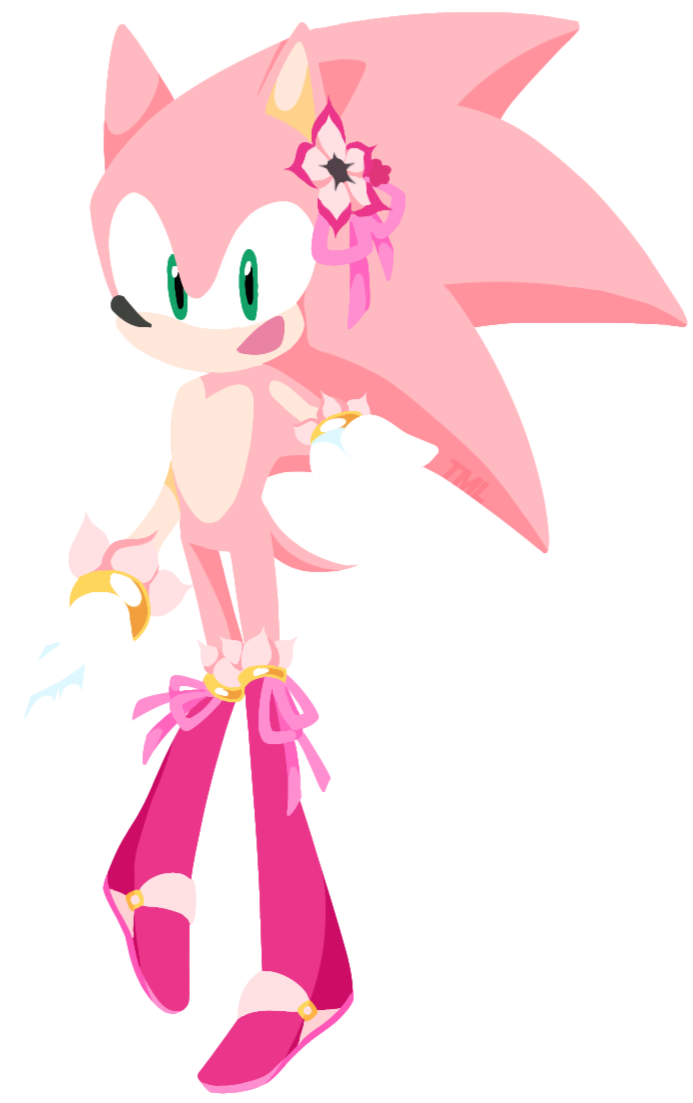 Pink Sonic ~ Sakura Sonic by TheMetonicLover on DeviantArt