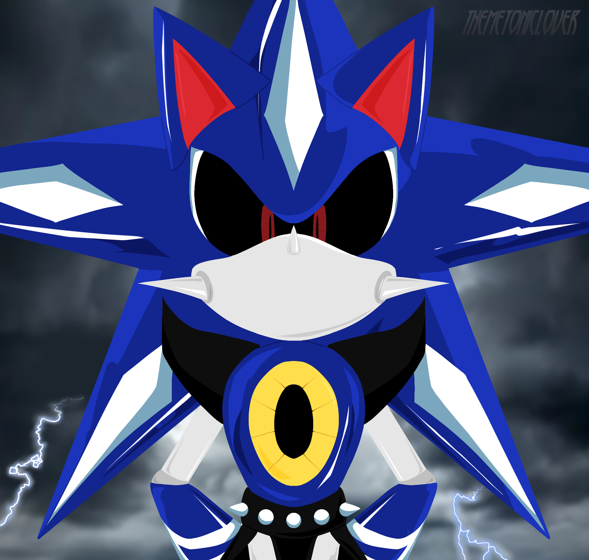 Neo Metal Sonic icon  Sonic art, Sonic, Metal