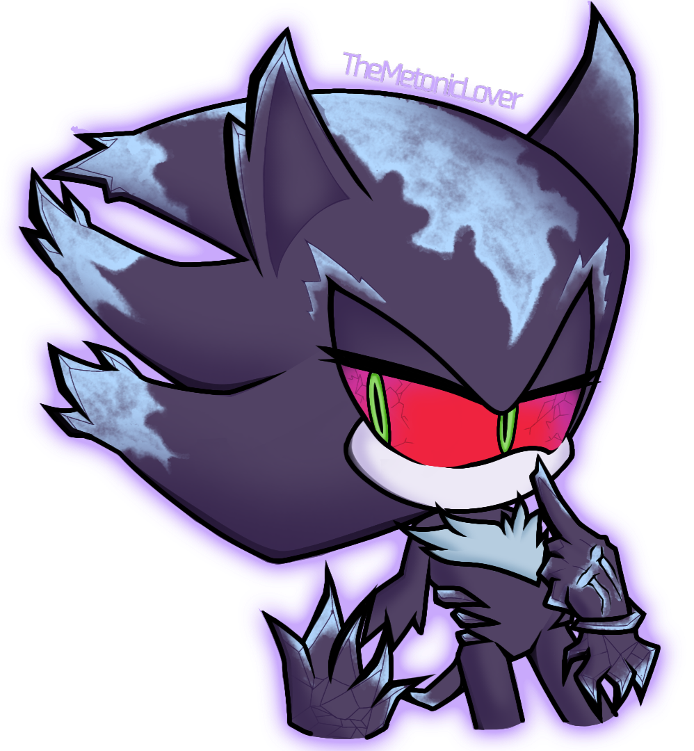 Mephiles The Dark Sonic The Hedgehog Sticker - Mephiles the Dark