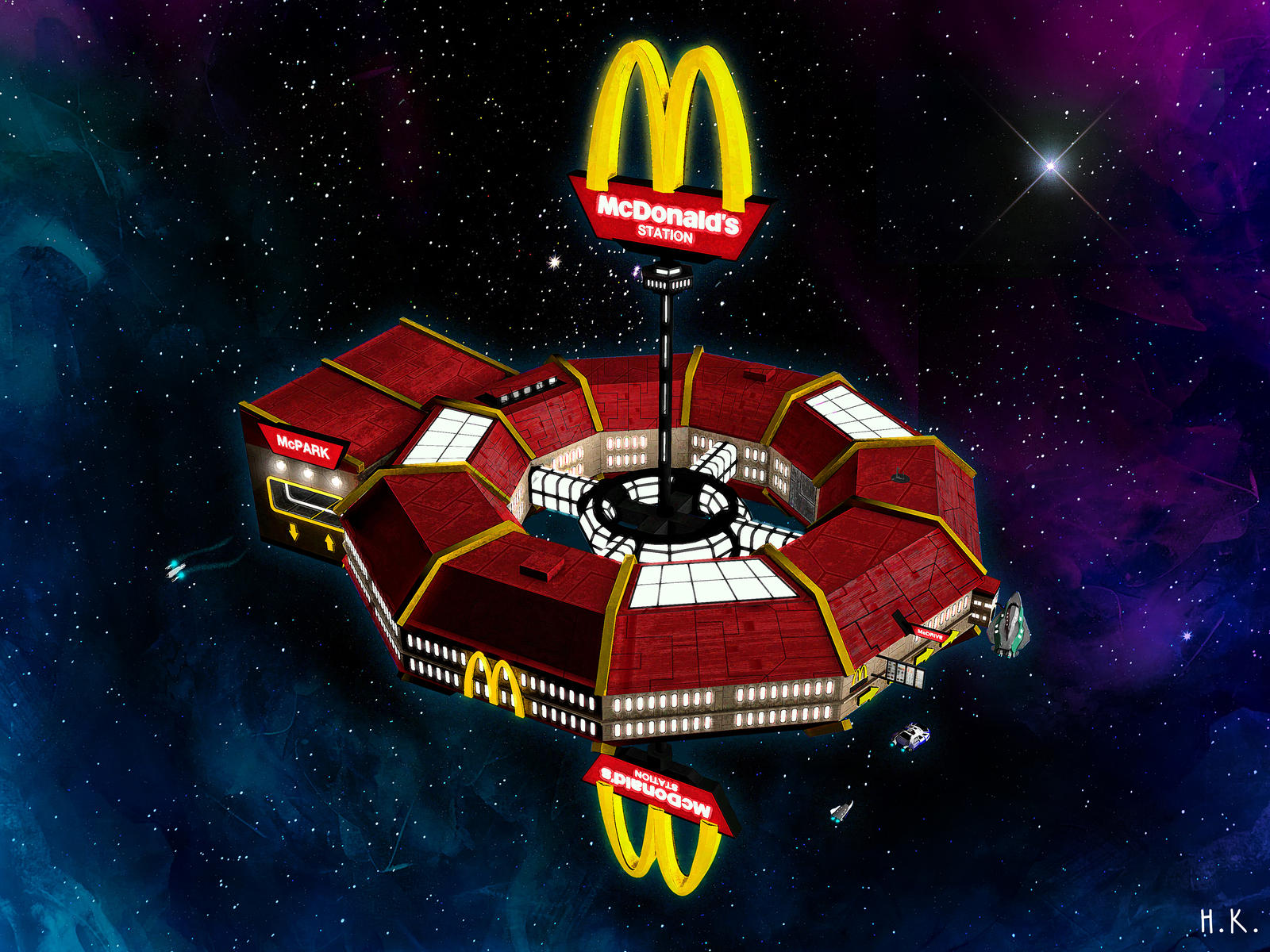 McDonald's Space Station by theNo7er on DeviantArt