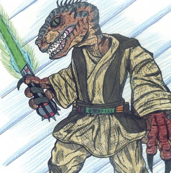 jedi raptor by blueprincelatino on DeviantArt