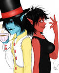 Sorpresa Y Cosa Sketch By Toughweasel pintado by Yizu-chan
