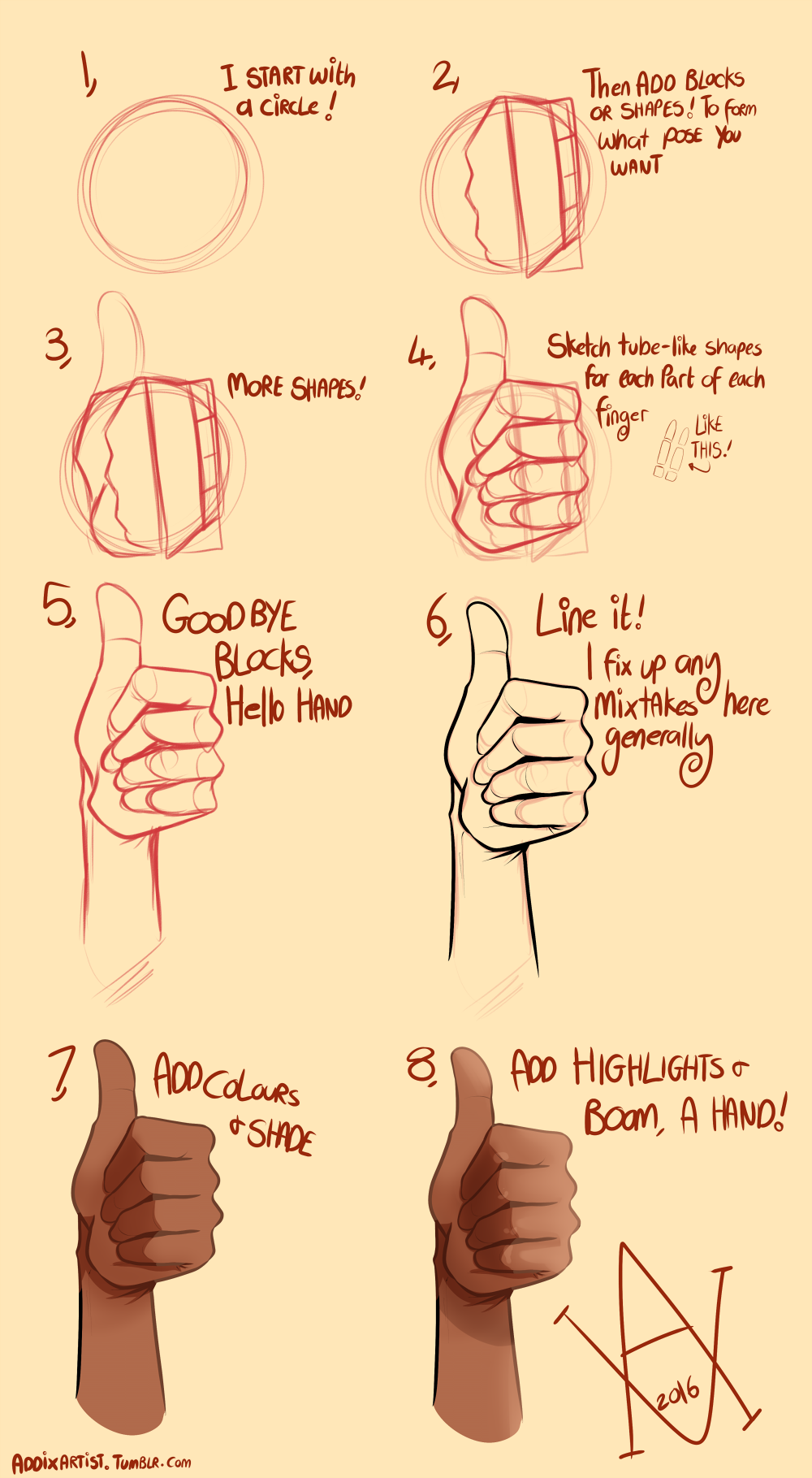 HAND TUTORIAL - IMPORTANT INFO UPDATE IN DESC.