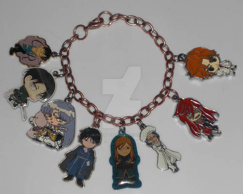 Anime Guys Charm Bracelet (updated)