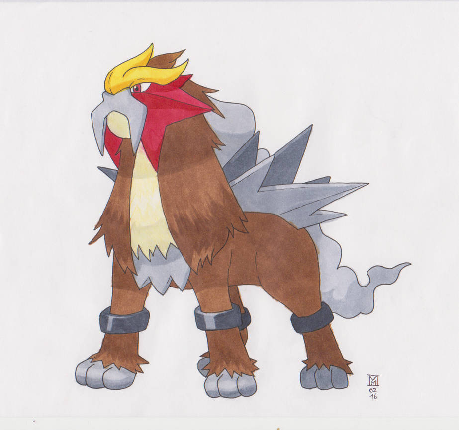 Entei by curleyM on DeviantArt