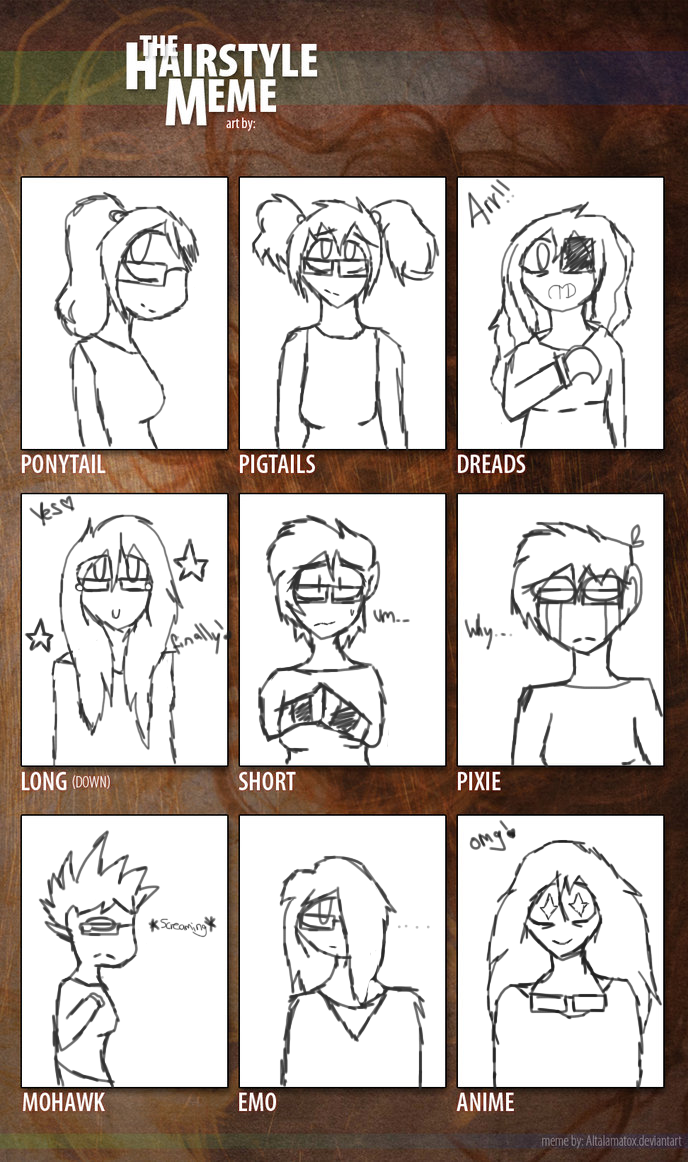 Hairstyle meme by DemonPuss on DeviantArt