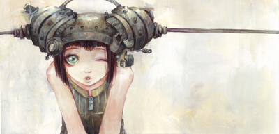 Helmetgirls - Winking Girl by camilladerrico