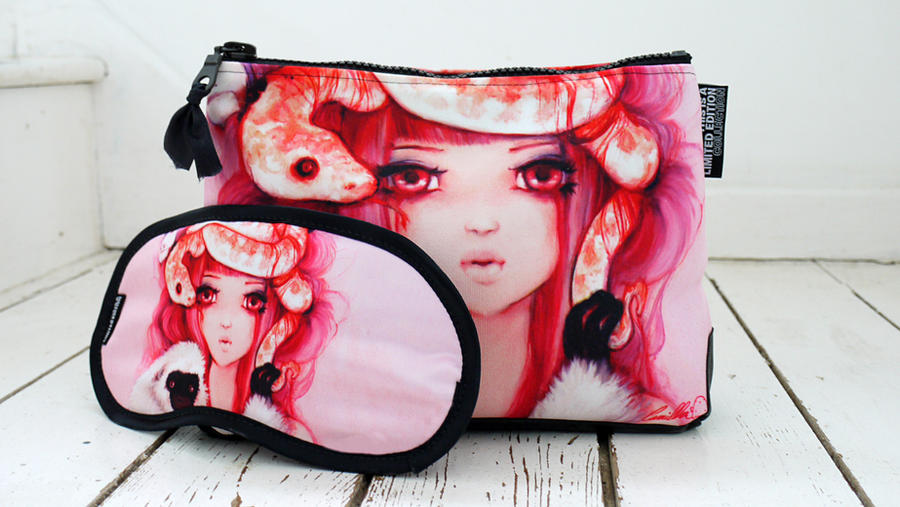 Eye Mask and Mini Bag