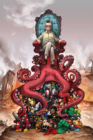 Stan Lee's OctoThrone for Comikaze by camilladerrico Stan Lee's OctoThrone for Comikaze by camilladerrico